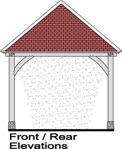 mnh035 oak gazebo front rear