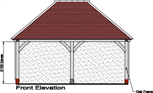 mnh013 two bay garage front