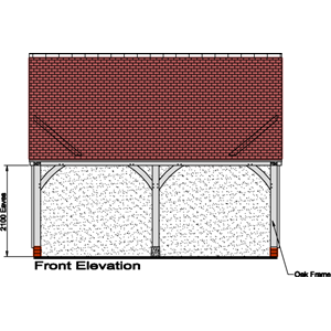 mnh020 two bay garage front